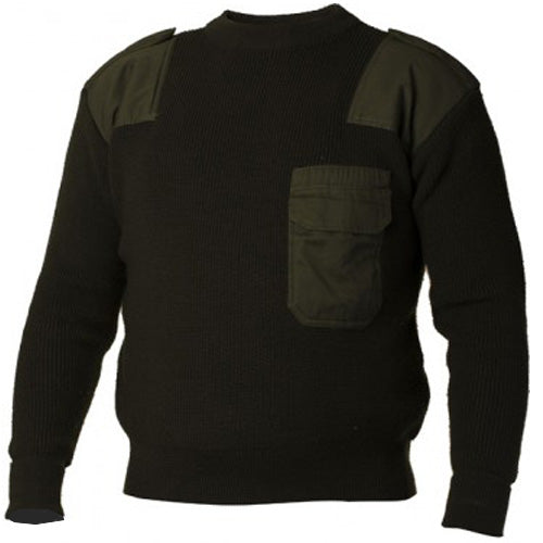O&T BW security pulover, olivno zelen