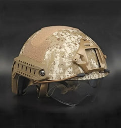 DRAGOWA Tactical Fast MH taktická helma s okuliarmi Charger, Digital Desert (bez certifikácie)