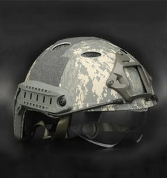 DRAGOWA Tactical Fast PJ taktická helma s okuliarmi Bolt, ACU (bez certifikácie)