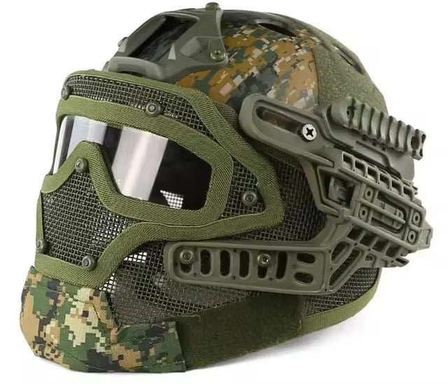 DRAGOWA Tactical Hammer taktična čelada, Digital Woodland (brez certifikacije)