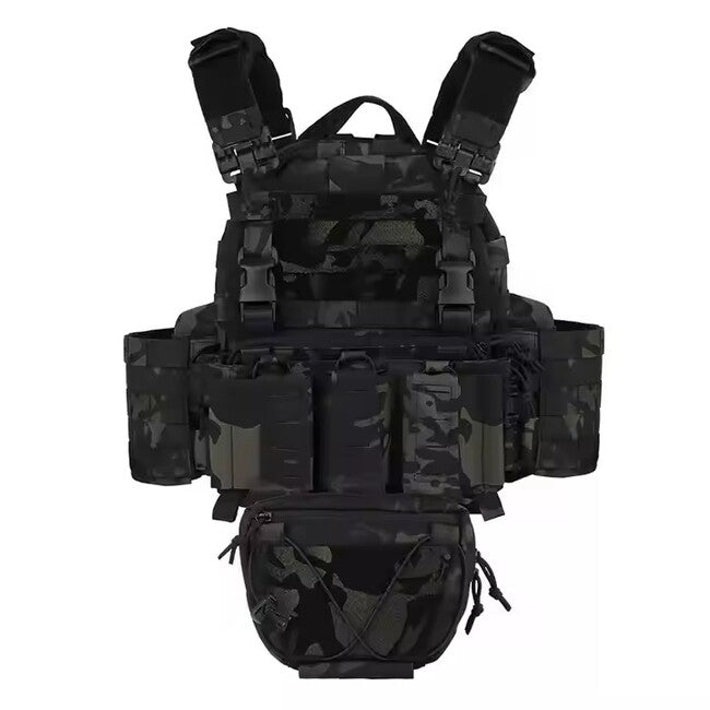DRAGOWA Tactical Raven Tactical Vest, CP Black