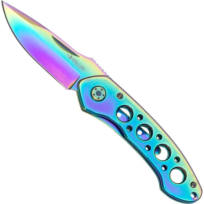 Haller Pocket Knife Taschenme Rainbow Coating