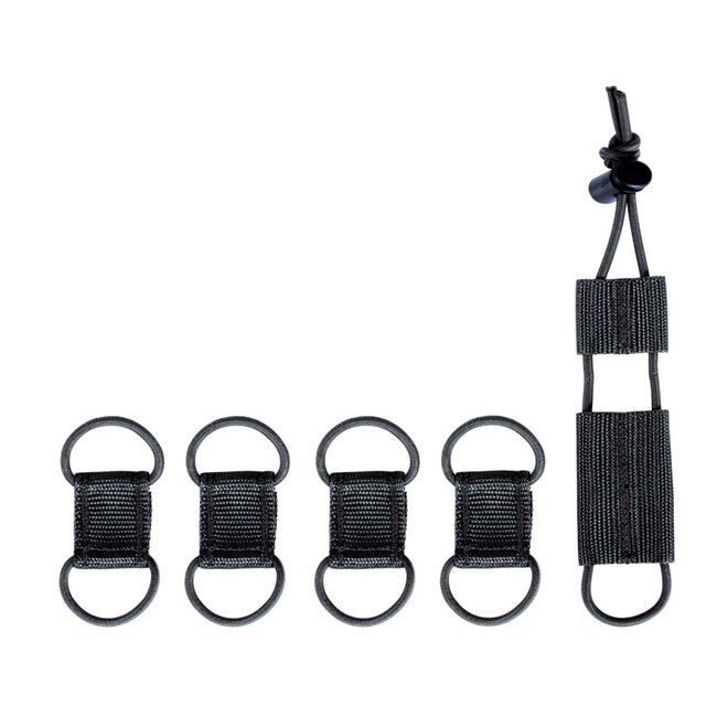 Tasmanian Tiger Cable Manager Set komplet za pritrditev, črna