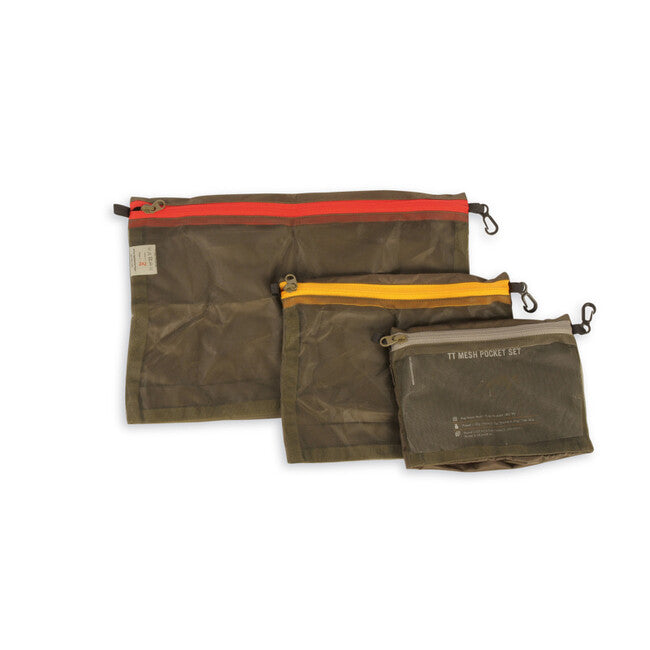 Tasmanian Tiger Mesh Pocket Set mrežaste vrečke, olivno zelena