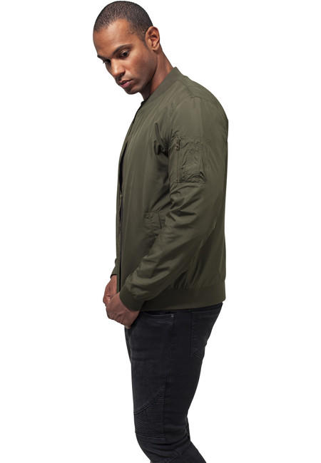 Urban Classics Light Bomber jakna, olivno zelena