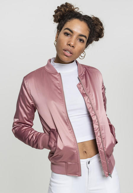 Urban Classics Women's Satin Bomber Jacket