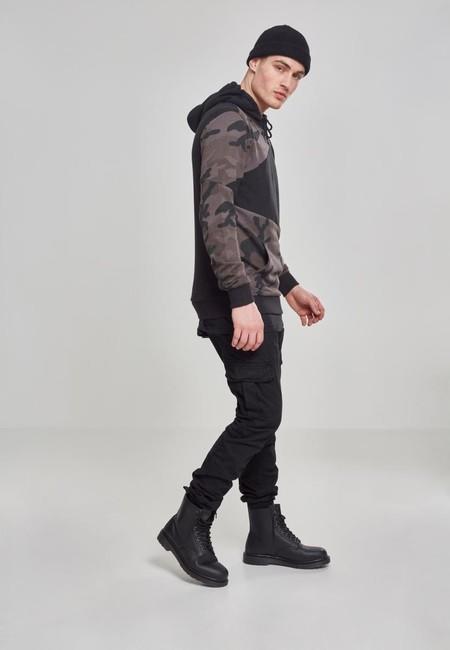 Urban Classics Zig Zag pulover, temno kamuflažen