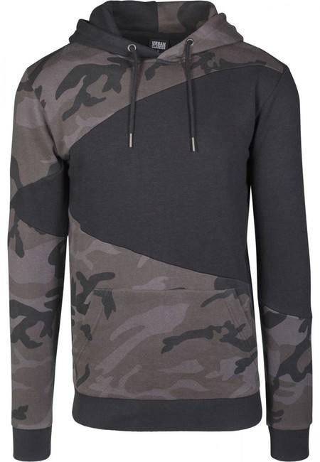 Urban Classics Zig Zag pulover, temno kamuflažen