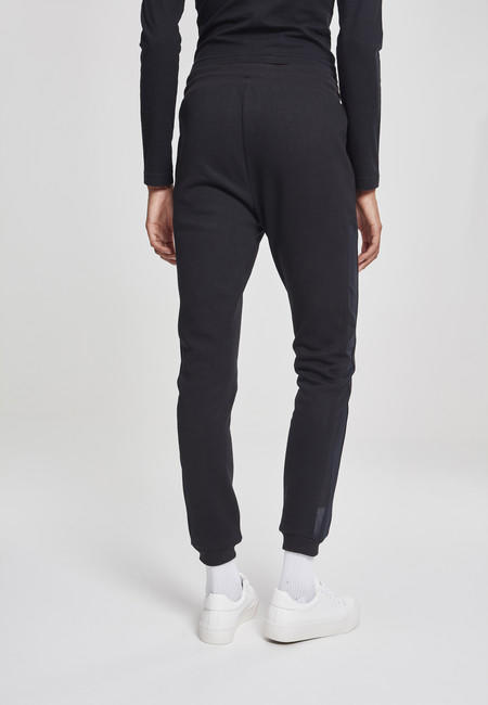 Urban Classics Tech Mesh Side Stripe ženske trenirke, črne