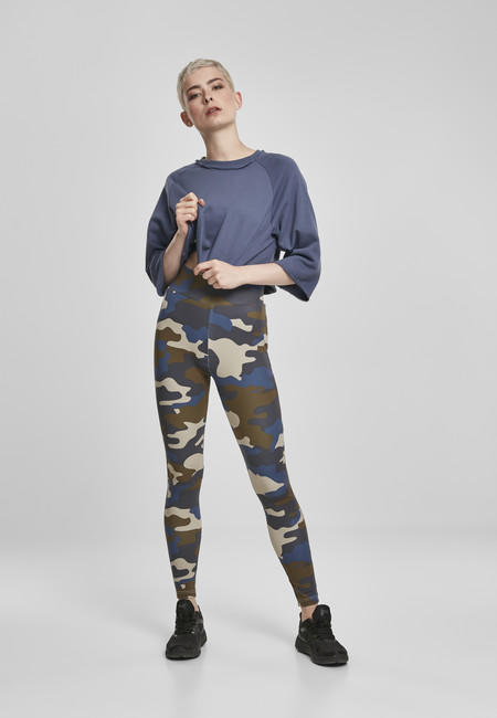 Urban Classics Camo Tech ženski legini, olive camo