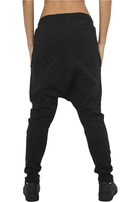 Urban Classics Light Fleece Sarouel ženski trenirka, črne
