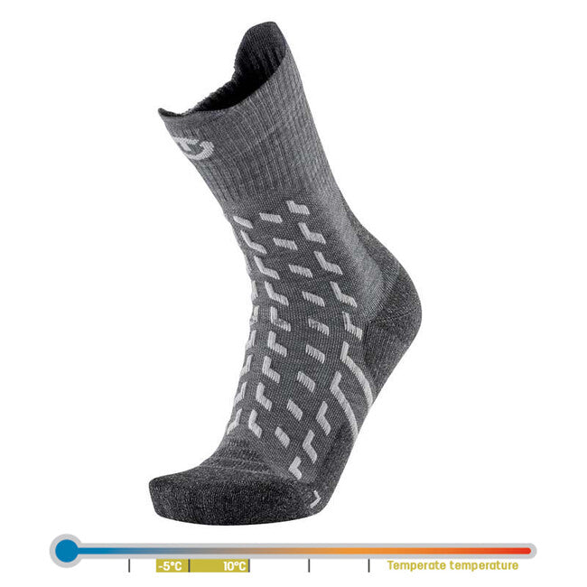 Therm-ic Women's Hiking Socks, Grey/Light Grey