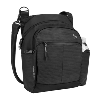 Travelon Active Tour Anti-Theft Crossbody Bag, Black