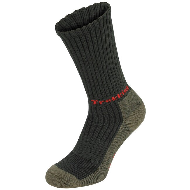 Fox Outdoor Lusen pohodniške nogavice s frotir podplato, OD green