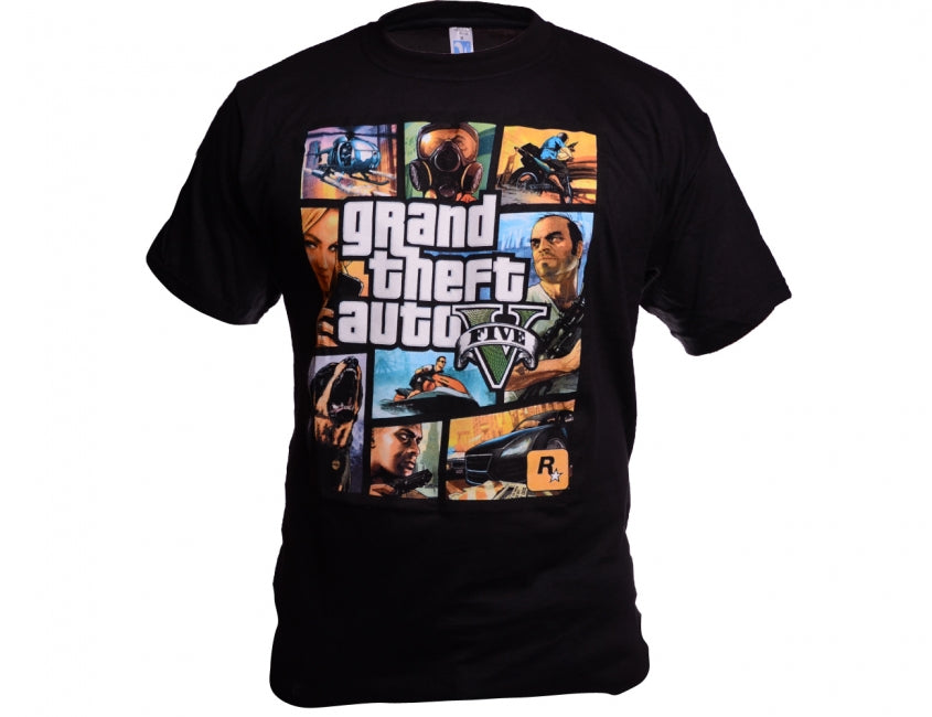 O&T Funny majica Šaljive gta five, črna