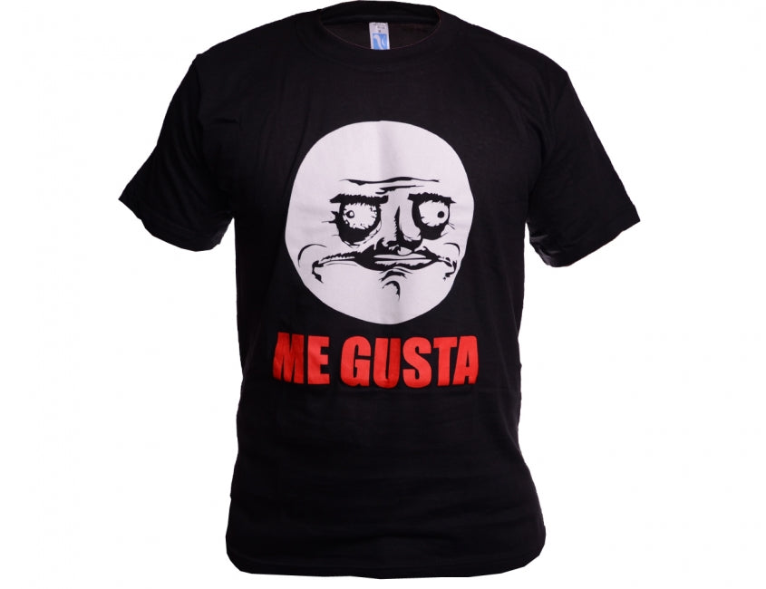 O&T Funny Šaljive me gusta majica, črna