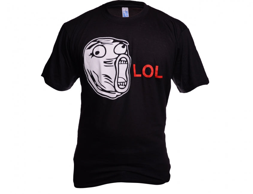 O&T Funny Šaljive meme face lol majica, črna