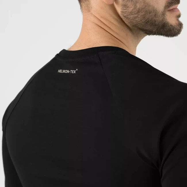 Helikon-Tex majica z dolgimi rokavi z logotipom, črna