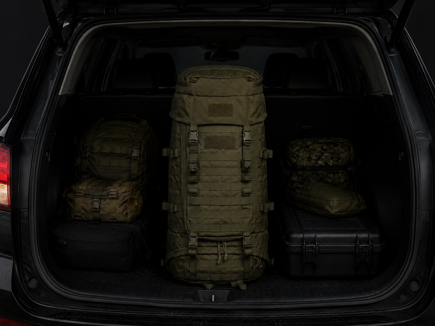 Tasmanian Tiger Base Pack 60 FO IRR tactical backpack, stone-grey-olive