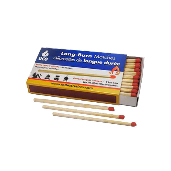 UCO Long Burn Matches vžigalice za peči in svetilke, extra dolge