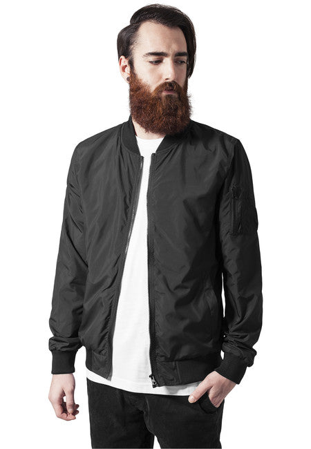 Urban Classics Light bomber jakna, črna