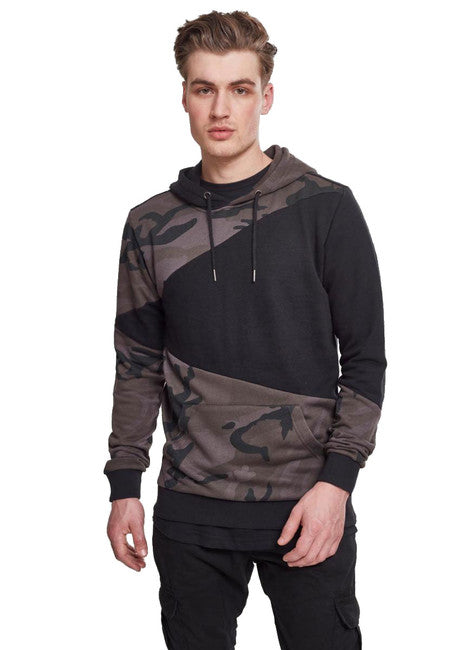 Urban Classics Zig Zag pulover, temno kamuflažen