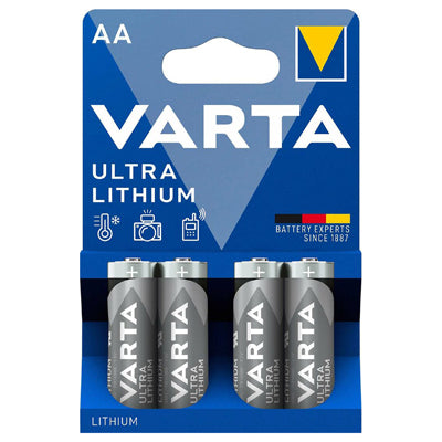 Varta Ultra Lithium AA / Mignon baterija, 4 kosi