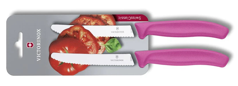 Victorinox Swiss Classic 2-Piece Tomato Knife Set, Pink