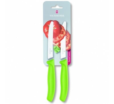 Victorinox Swiss Classic Tomato Knife Set, 2-Piece, Green
