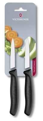 Victorinox Swiss Classic 2-Piece Knife Set, Black