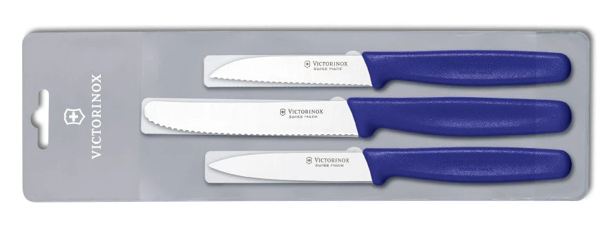 Victorinox 3-Piece Standard Knife Set, Blue