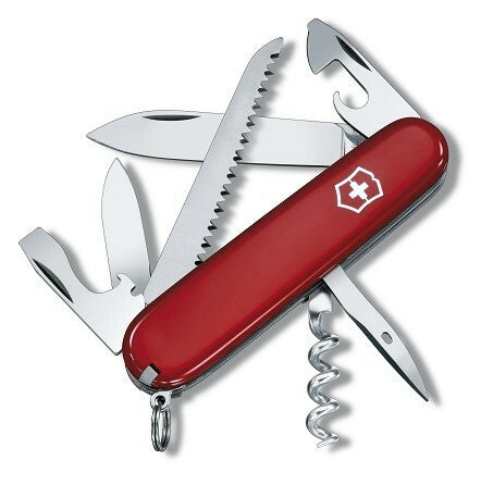 Victorinox Camper Πολυλειτουργικό Μαχαίρι 91 mm Blister, 13 Λειτουργίες, Κόκκινο