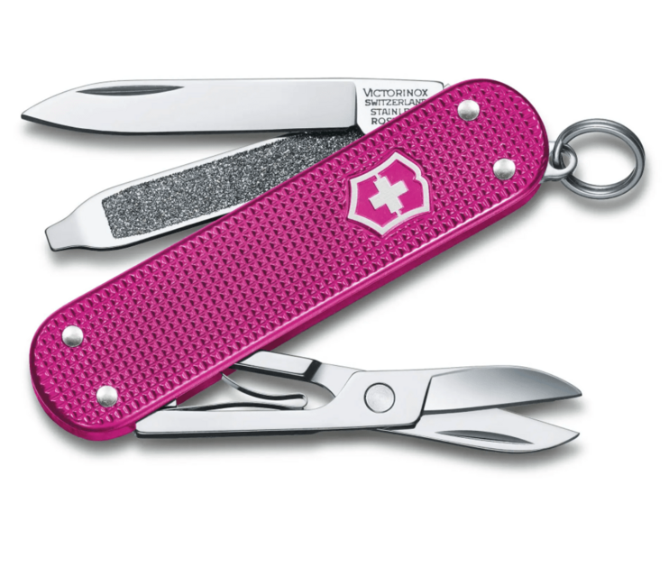 Victorinox Classic Colors Alox večnamenski nož Flamingo Party 58 mm, rožnata, 5 funkcij
