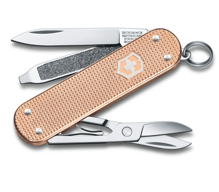 Victorinox Classic Colors Alox večnamenski nož Fresh Peach 58 mm, oranžen, 5 funkcij