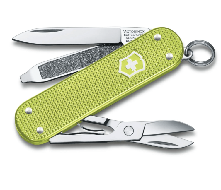 Victorinox Classic Colors Alox Lime Twist večnamenski nož 58 mm, zelena, 5 funkcij