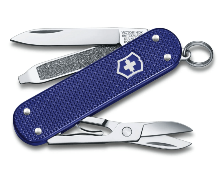 Victorinox Classic Colors Alox Night Dive večnamenski nož 58 mm, temno modra, 5 funkcij