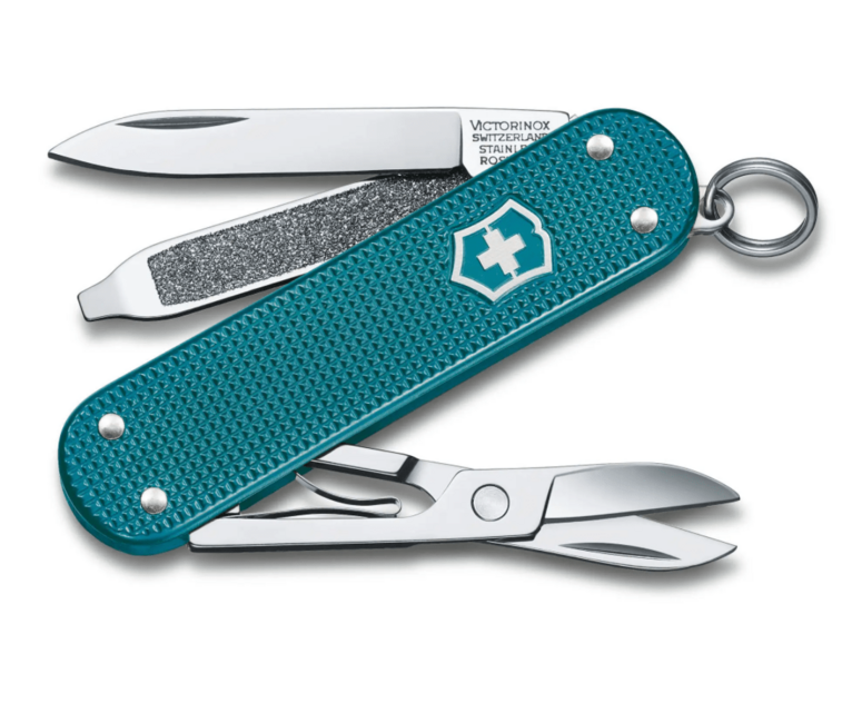 Victorinox Classic Colors Alox Wild Jungle večnamenski nož 58 mm, turkizna, 5 funkcij