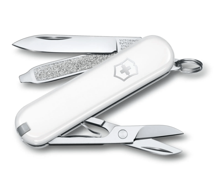 Victorinox Classic SD Colors Falling Snow večnamenski nož, bela, 7 funkcij