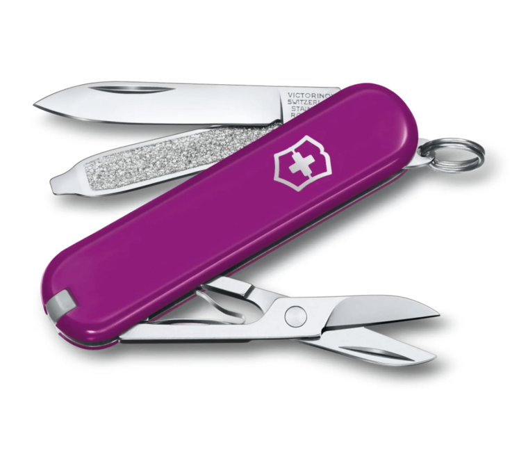 Victorinox Classic SD Colors Tasty Grape večnamenski nož, temno vijoličen, 7 funkcij