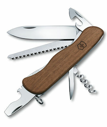 Victorinox Forester večnamenski nož Wood 111 mm, orešno les, 10 funkcij