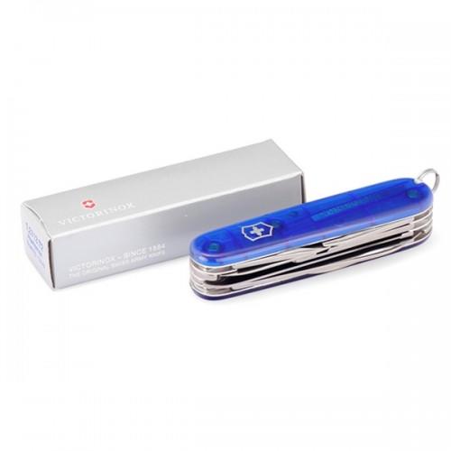 Victorinox Huntsman žepni nož 91mm, prosojno moder