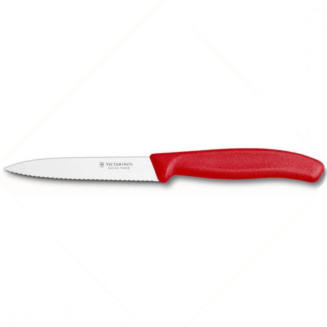 Victorinox univerzalni kuhinjski nož z zobci, rdeč