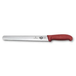 Victorinox rezilni nož Fibrox nazobčano rezilo, rdeča