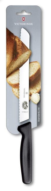 Victorinox nož za kruh in pecivo, črn