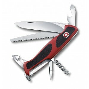 Victorinox RangerGrip 55 večnamenski nož 130 mm, rdeče-črn, 12 funkcij