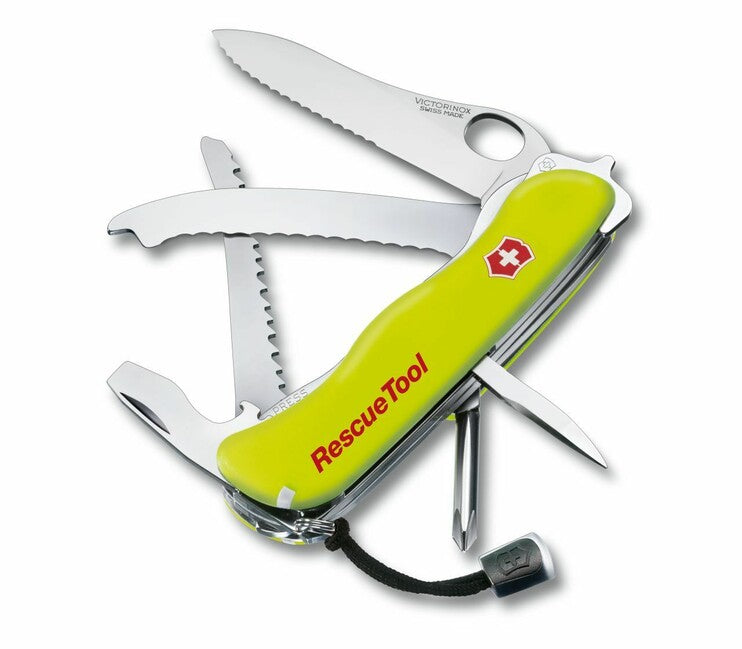 Victorinox RescueTool večnamenski nož, rumena luminescenčna, 13funkcij, blister