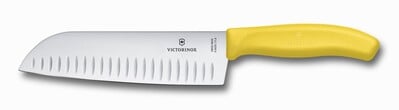 Victorinox Swiss Classic Santoku nož, rumena
