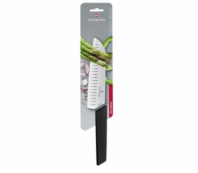 Victorinox Swiss Modern Santoku nož, črn