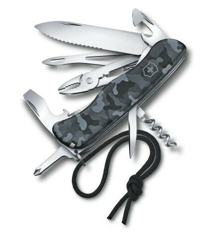 Victorinox Skipper večnamenski nož 111 mm Navy Camouflage, sivo-modra, 17 funkcij