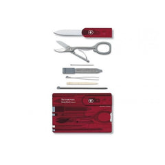 Victorinox SwissCard večnamenska kartica 10v1, rdeča